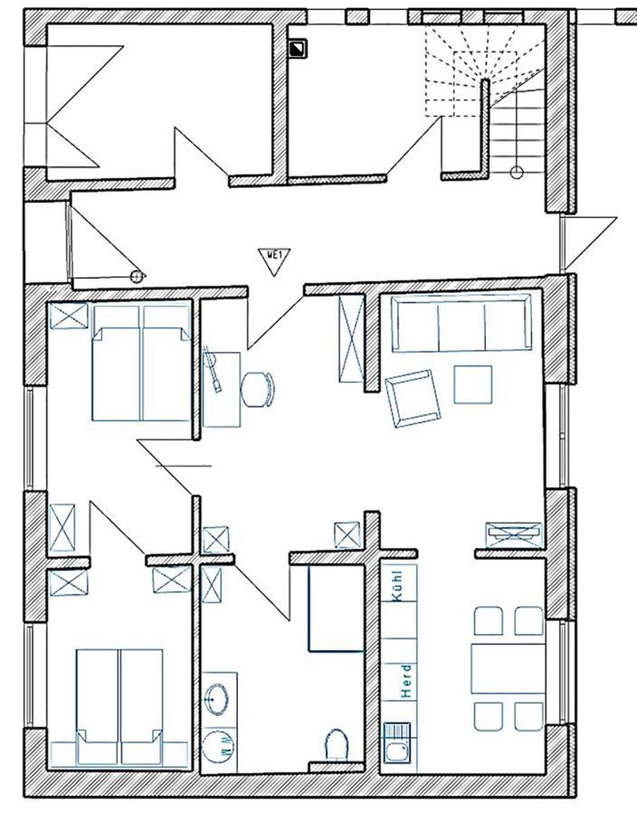Stilvolle, Zentrale Ferienwohnung Bocksbruecke Mit Parkplatz Salzwedel Exterior foto